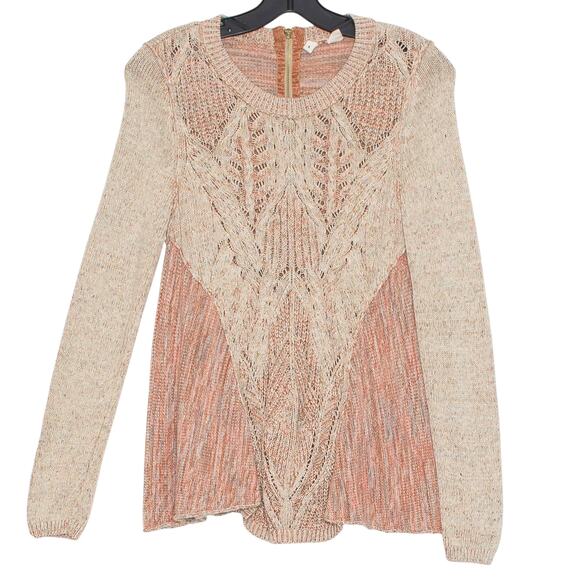 Moth Sweater Antia Cable Knit Swing Boho Cozy Romantic Minimalist Casual Size XS - Picture 7 of 7